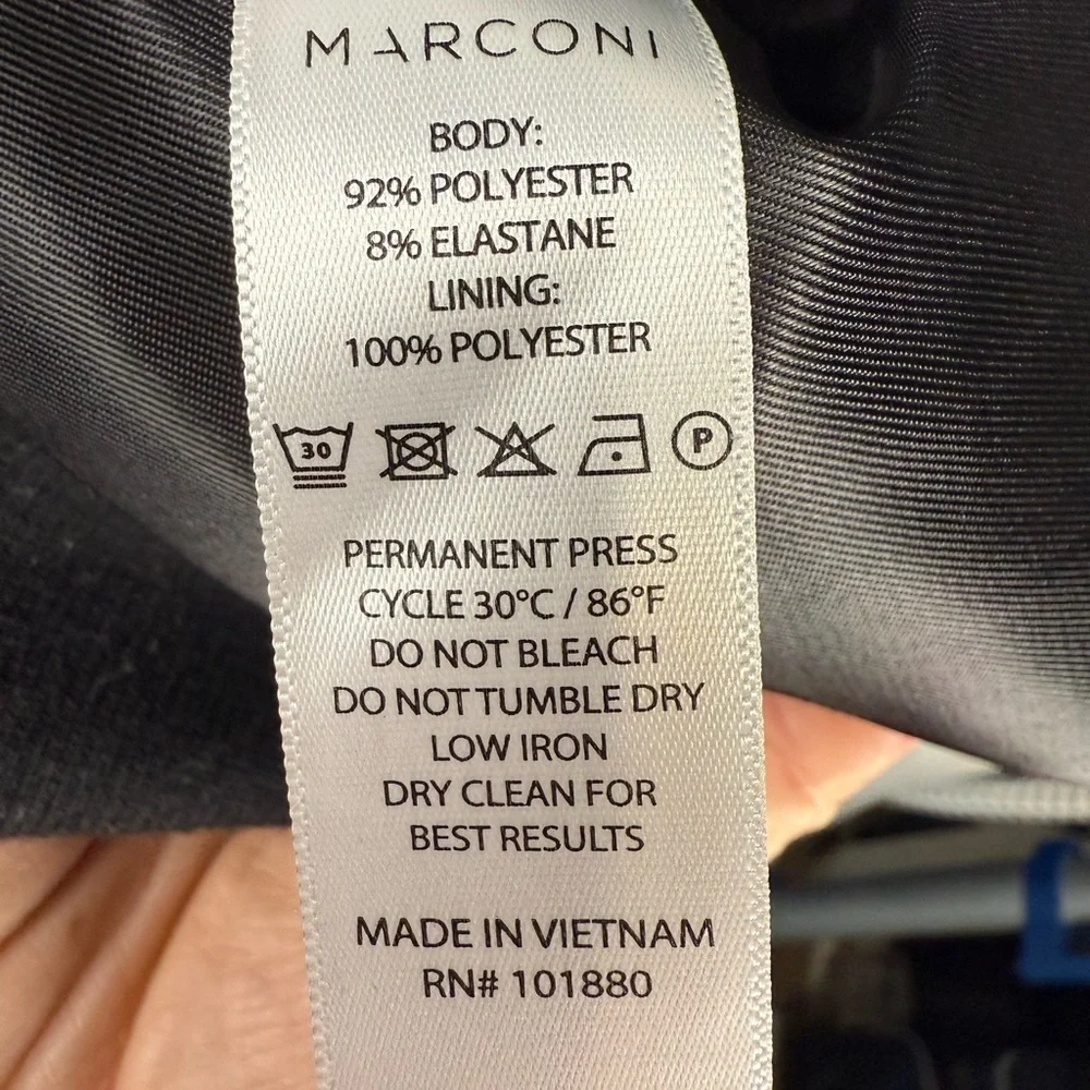 Marconi Jacket Black coat mens Large Black zip Jacket  Size L Zip Up